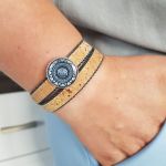 BRANSOLETKA KOREK+JEANS JOYEE CORK MANDALLO - 