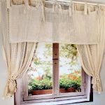 Zasłona gotowa na TUNEL koronkowa do pokoju do salonu BOHO 140/145cm - 