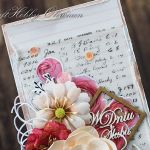 Różana kartka ślubna - Różana kartka ślubna-detal I