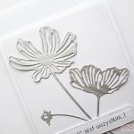 Kartka NA ŚLUB - srebrzyste kwiaty - Kartka na ślub - srebrzyste kwiaty
