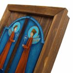 Anioły - przyciąganie obraz na desce z aniołem obraz ręcznie malowany - 