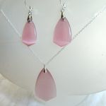 Wzmacniająo-ochronny kwarc "kocie oko", elaegancki zestaw biżuterii w srebrze - 