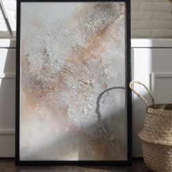 Jak przez mgłę I 40 × 60 cm I Obraz strukturalny