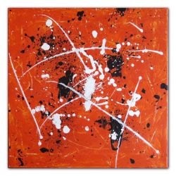 Obraz abstrakcja akryl Orange