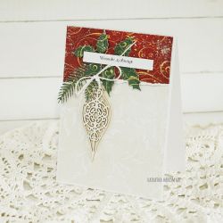 Kartka świąteczna z bombką, 367