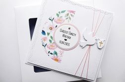 Delikatna kartka na Chrzest z personalizacją