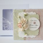 Kartka ślubna z personalizacją + pudełko 4 - kartka ślubna z kwiatami