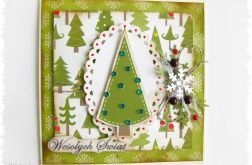 Kartka świąteczna z choinką