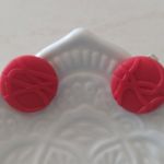 Kolczyki z gliny polimerowej - "Dropsy" no.1 - nieduże i lekkie