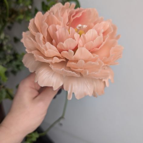 Świeca kwiat piwoni 