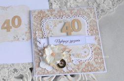 Kartka z okazji 40 urodzin w kopercie 19