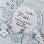 Kartka na narodziny roczek chrzest Małe cuda - 