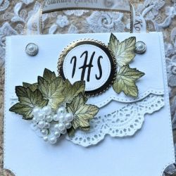 152,Kartka torebka komunijna w pudełku z torebką