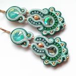 Seledyn Abalone (Paua) kolczyki sutasz - 