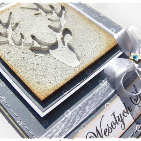 Kartka świąteczna z reniferem