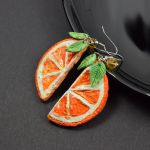 Kolczyki „Soczysta Pomarańcza” - idealne na lato! - kolczyki pomarańcze