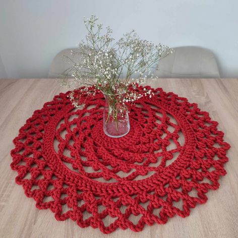 Serweta szydełkowa na stół 70cm 