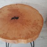 Stolik kawowy drewniany olcha żywica - 