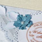 Kopertówka z okazji ślubu- w delikatnych turkusach - 