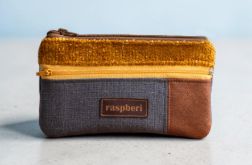 Miodowo-szary portfelik