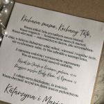 Zaproszenie ślubne dla rodziców w pudełku. - 