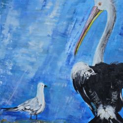 Nasze Randez-Vous,  obraz akrylowy na płótnie 50x50x2 cm