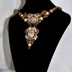 kolia wiktoriańska ,naszyjnik