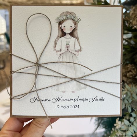 Zaproszenia komunijne z pełną personalizacją 2s