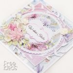 Przestrzenna kartka ślubna z kwiatami KS1917 - ślubna