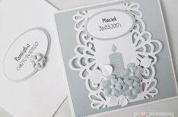 Kartka PAMIĄTKA CHRZTU ażurowa #5