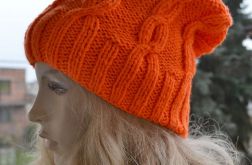 Pomarańczowa czapka krasnal