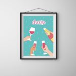 Plakat Cheers 30x40cm - 2