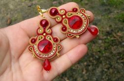 Kolczyki sutasz w kolorze Czerwono-złotym