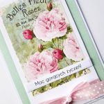 Kartka UNIWERSALNA miętowo-różowa - Miętowo-różowa kartka na różne okazje