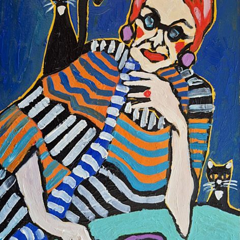 Obraz do salonu pasiaste myśli