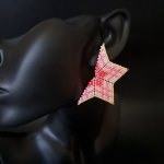 Duże Kolorowe Kolczyki Gwiazdki na Sztyfcie - kolczyki dla odważnych kobiet