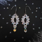 Długie Kolczyki Ślubne z Kryształków - prezent dla ślub