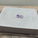 Kolczyki sztyfty Fioletowa Mgławica - 2