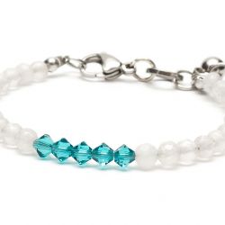 BRANSOLETKA JADEIT SWAROVSKI STAL js515c BRANSOLETKA JADEIT SWAROVSKI STAL js515c