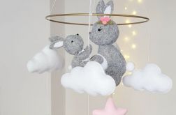 Baby mobile, karuzela nad łóżeczko, królik