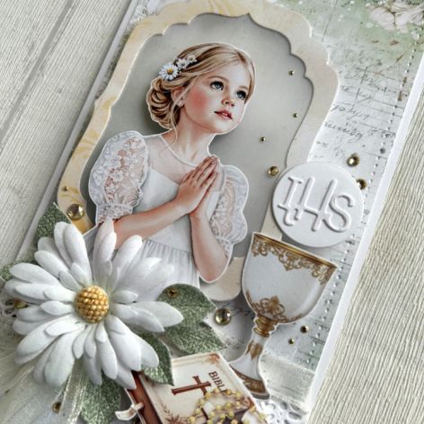 Kartka na komunię dla dziewczynki