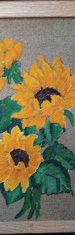 Słoneczniki - obraz malowany