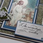 Kartka świąteczna z aniołem - 