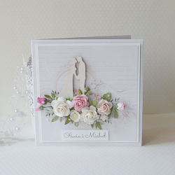 Kartka ślubna w pudełku -gotowy produkt.