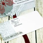 Kopertówka ślubna-bordowy motyl - 