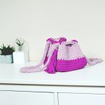 Torebka-kuferek w odcieniach fioletu, jedyna - Oryginalna i niepowtarzalna