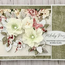 Ślubna kartka z miejscem na pieniądze 