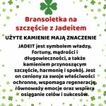Bransoletka z jadeitem prezent na szczęście - Opis