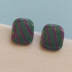 Kolczyki z gliny polimerowej - "Iris II" Kolczyki z gliny polimerowej - "Iris II"