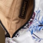 Jasna welurowa nerka w kwiatki - 